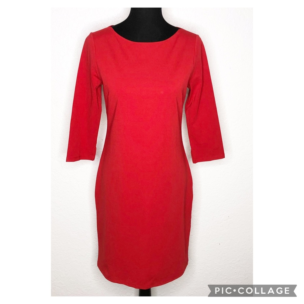 WHBM red sheath dress size Small NWT
